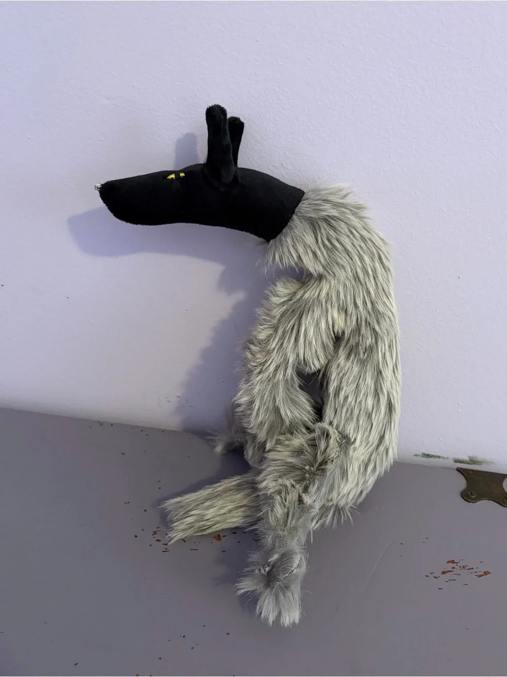 🐺Black WOLF🐺 12” Plush HANDMADE Custom COLLECTIBLE Dog - Picture 6 of 14